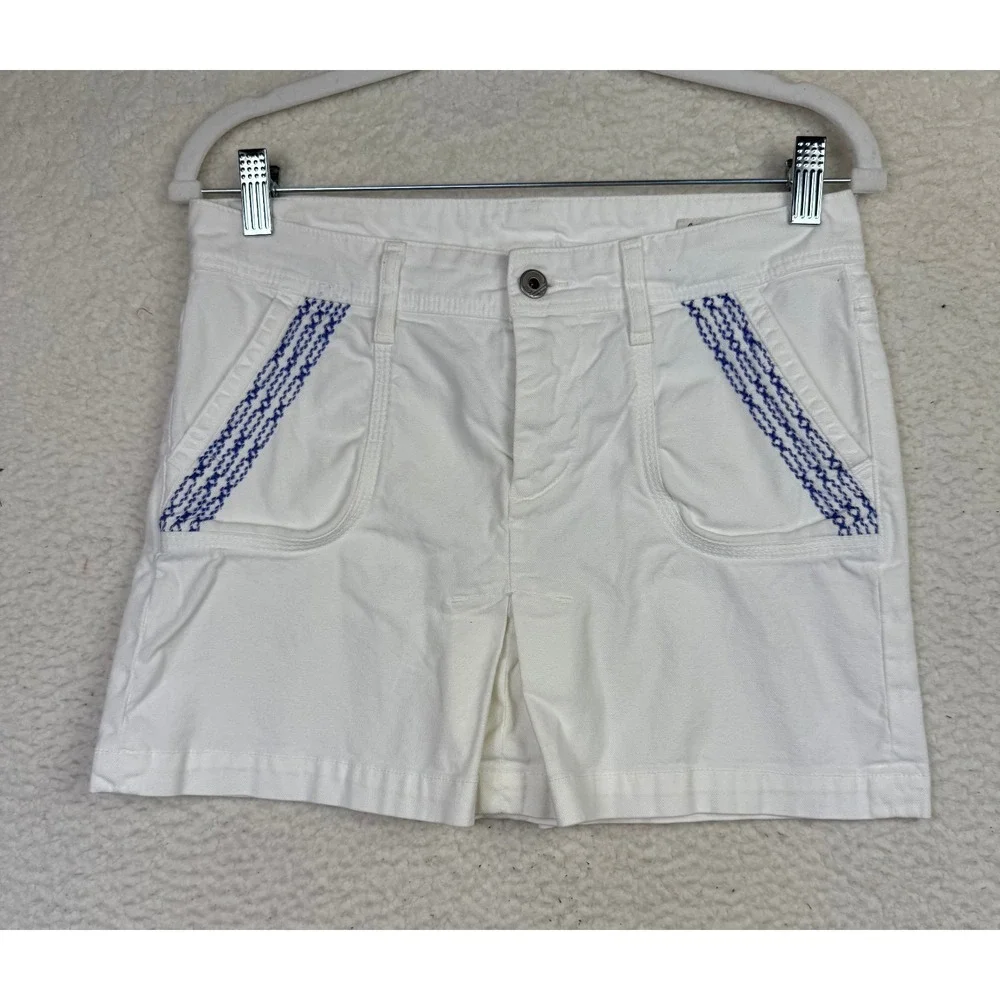 Citizens of Humanity Skirt Womens‎ 27 White Embroidered Pockets Pleats USA